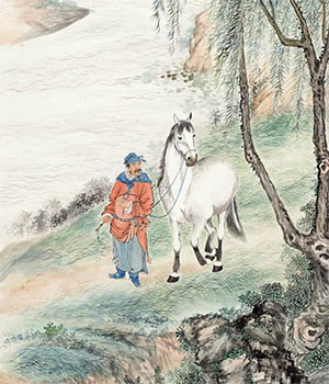 赵士鸿 《玉面霜蹄汗血姿》