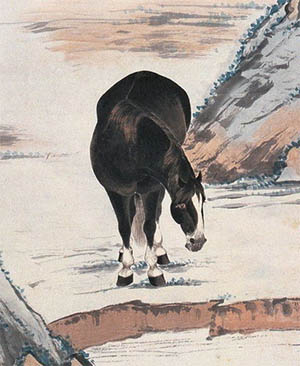 赵士鸿 《黑骏马》