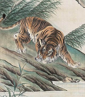 马晋 《水边猛虎》