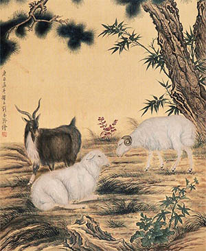 刘奎龄 《三阳开泰》