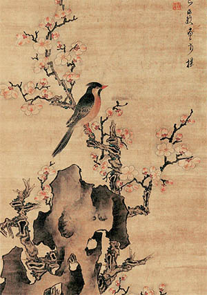 陈洪绶 《春满梅梢》