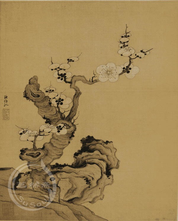 陈洪绶 《老梅图》