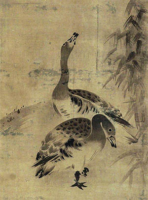 边景昭 《双雁图》
