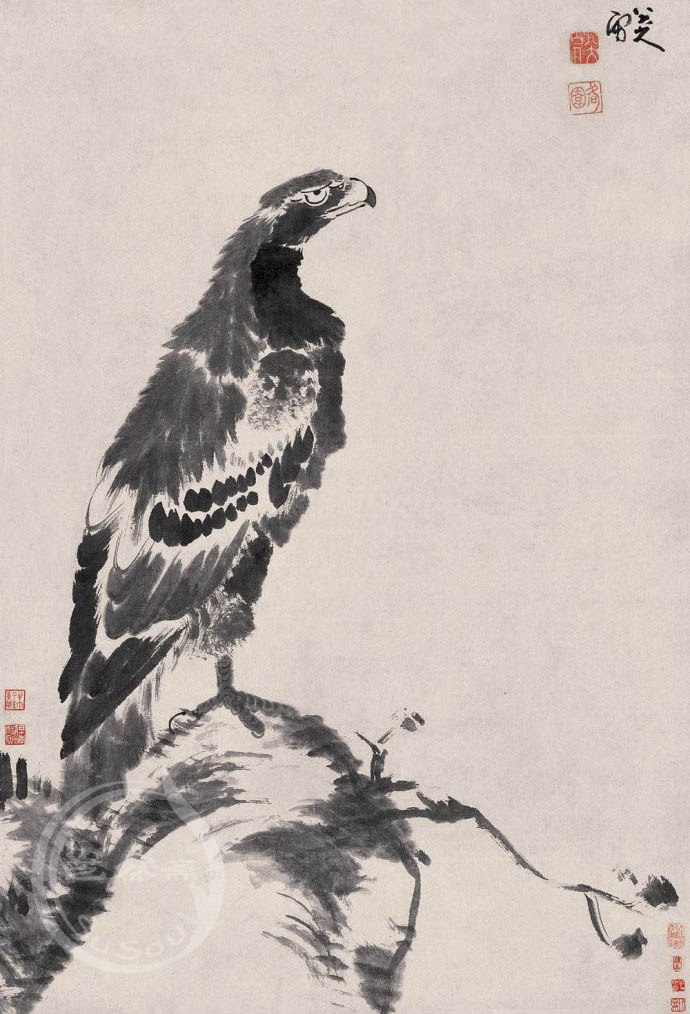 八大山人 《独立睥睨图》