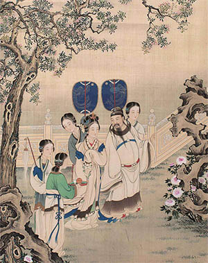费以耕 《游春图》
