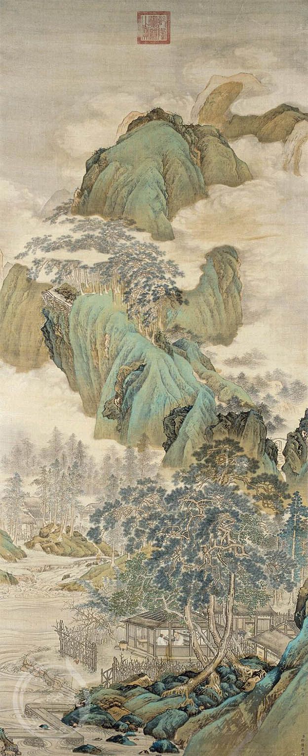 徐扬 《山庄清话图》