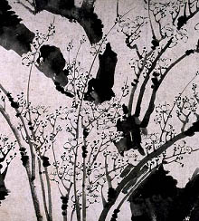 陈录 《梅花推蓬图》长卷
