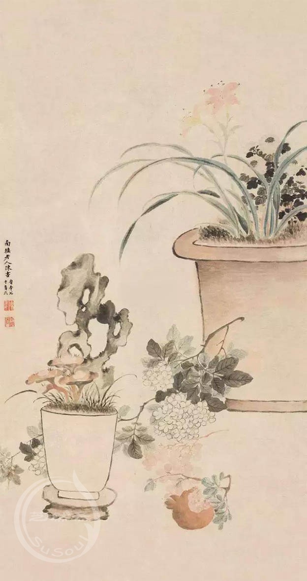 陈书 《百合石榴》