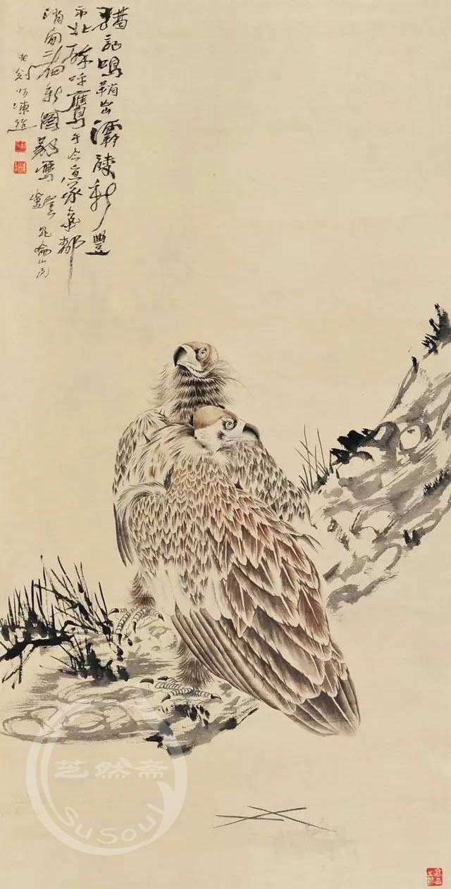 高剑父 《振鞘出霸陵》