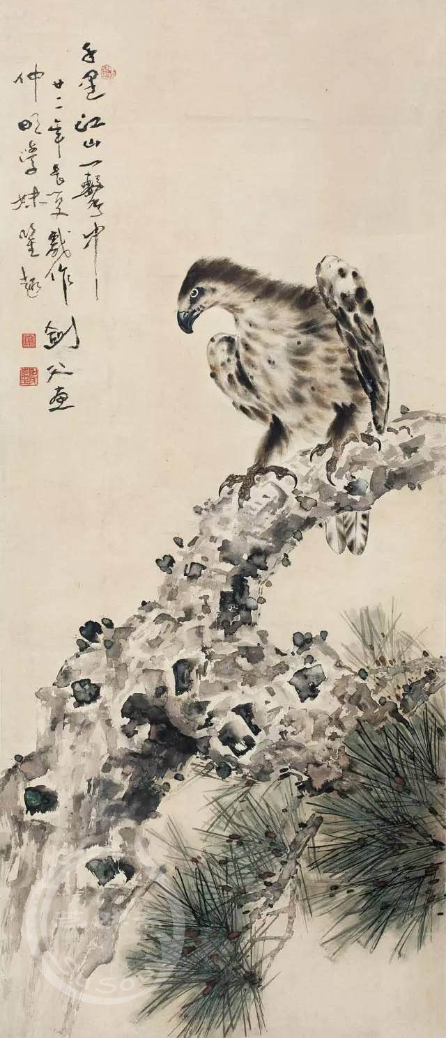 高剑父 《千里江山一击中》