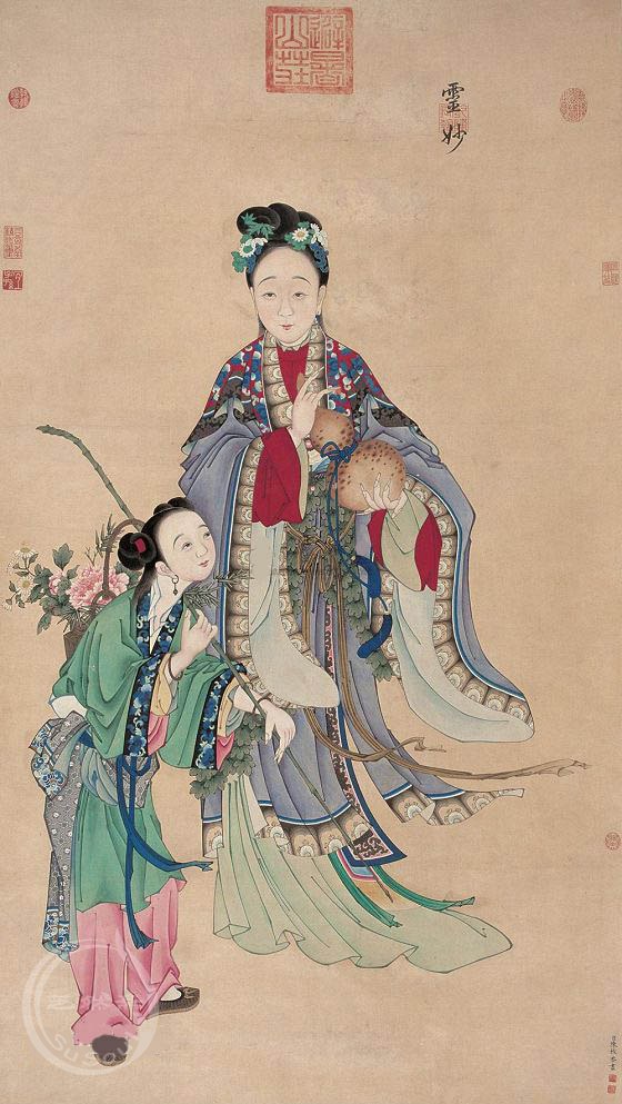 陈枚 《麻姑献寿》