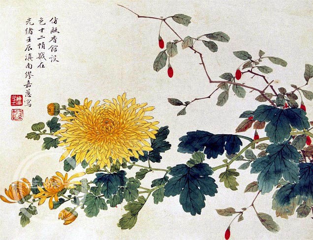 缪嘉蕙 《菊色图》