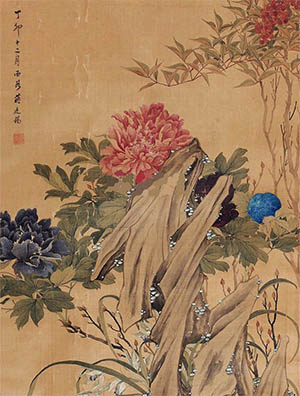 蒋廷锡 《富贵多子图》