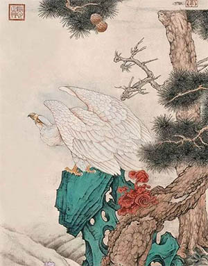 慈禧 《松鹰图》
