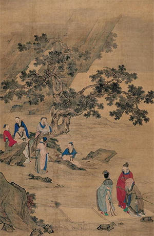 冷枚 《渡已图》