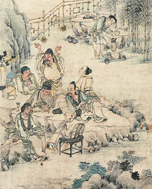 冷枚 《竹林七贤》