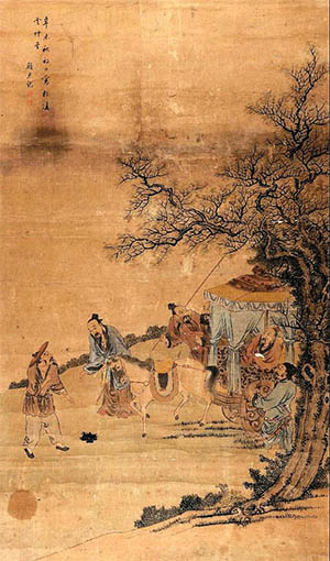 顾见龙 《孔子出游图》