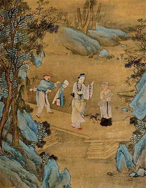 顾见龙 《孟母三迁图》