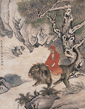 冷枚 《无量寿佛》