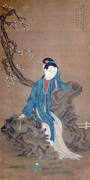 冷枚 《梅须逊雪三分白》