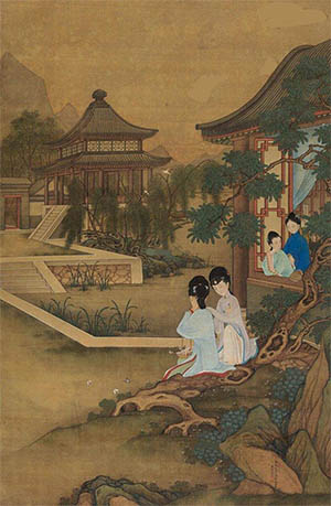 冷枚 《宫娥》
