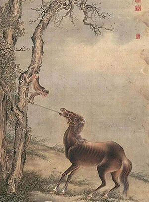 沈铨 《羁马》