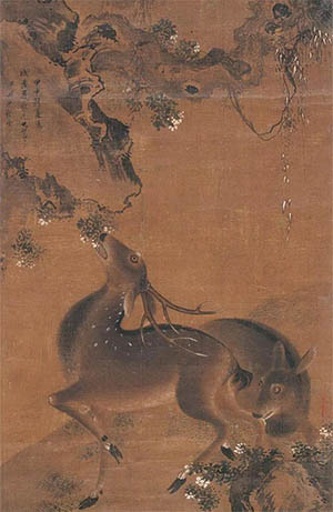 沈铨 《百禄图》