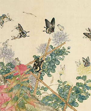 屈兆麟 《拂绿穿红丽日长》