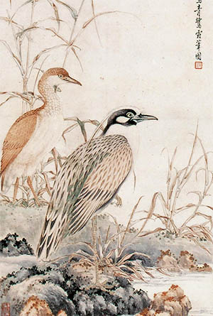 蔡铣 《麻鹭》