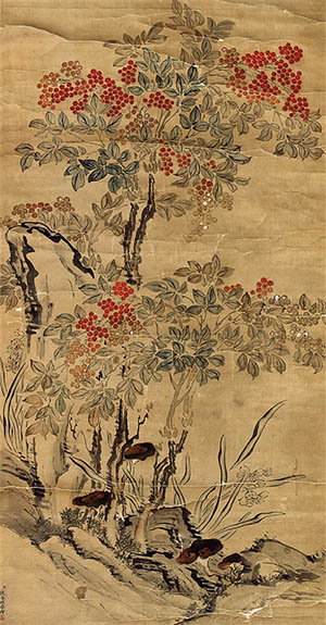 钱维城 《天竺子》
