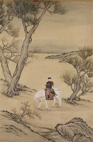 郎世宁 《乾隆皇帝挟矢图》
