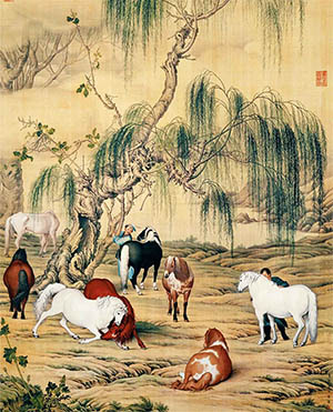 郎世宁 《八骏图》