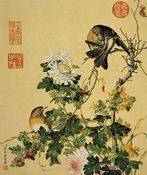 郎世宁 《菊花》
