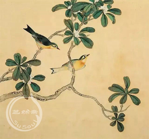 余省 《鸟谱 - 南相思鸟》
