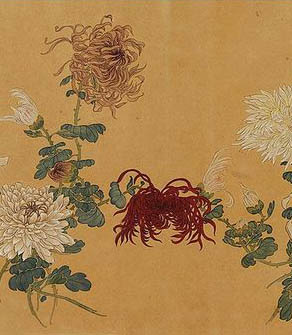邹一桂 《菊花》长卷