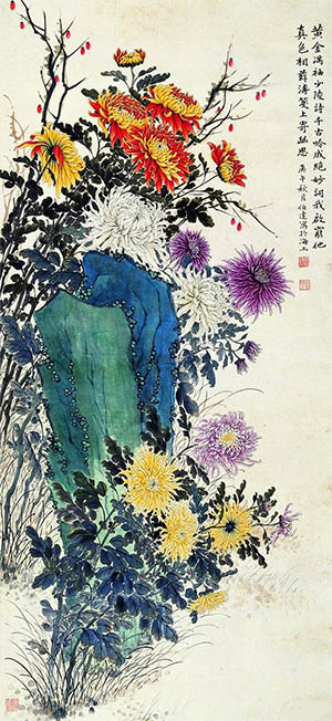 顾伯达 《黄金满袖少陵诗》