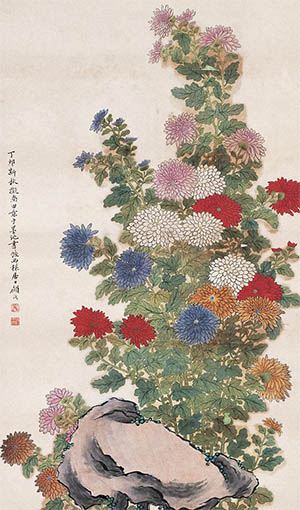 顾洛 《菊花》