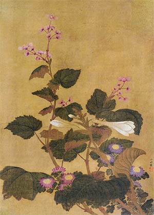 邹一桂 《秋海棠》