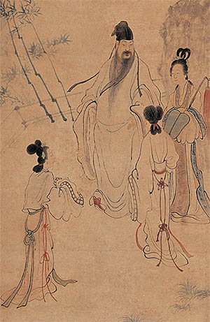 顾洛 《朝云善对》