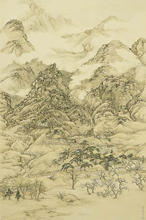 邹一桂 《太古云岚》