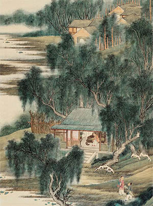 邹一桂 《岸树四合好读书》