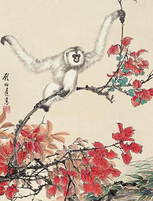顾伯达 《红树白猿》