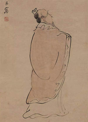 陈撰 《屈子行吟图》