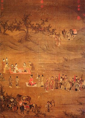 陈居中 《文姬归汉图》轴