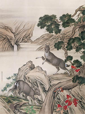 马晋 《双麂图》