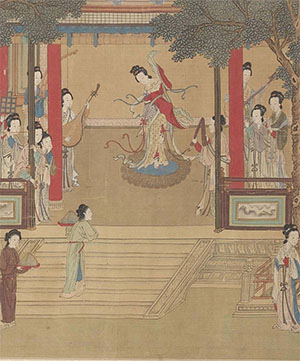 仇英 《汉宫春晓图》长卷之一