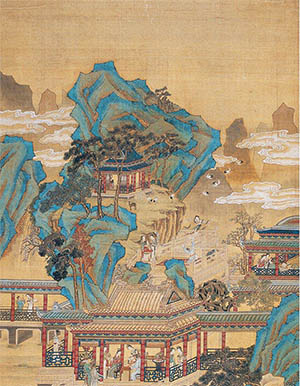 仇英 《春色宫苑图》