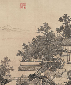 仇英 《山静秋凉》