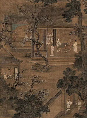 仇英 《宴饮图》