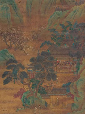 仇英 《三学士图》